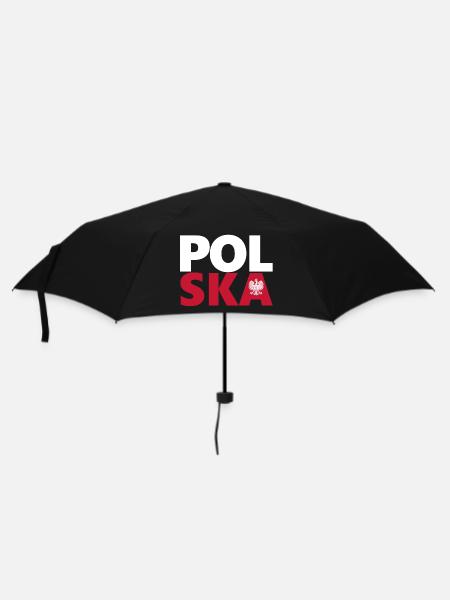 Polen - Regenschirm (klein) - Schwarz