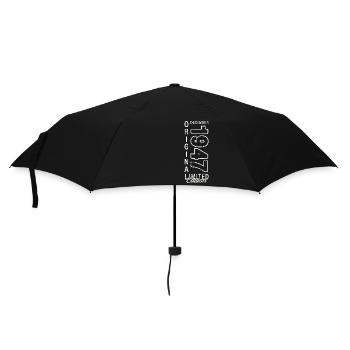 76e anniversaire Original Décembre Né 1947 - Parapluie standard - noir - Devant