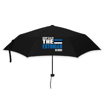 Keep calm Estonia / Gift Tallinn Eastern Europe - Umbrella (small) - black - Front