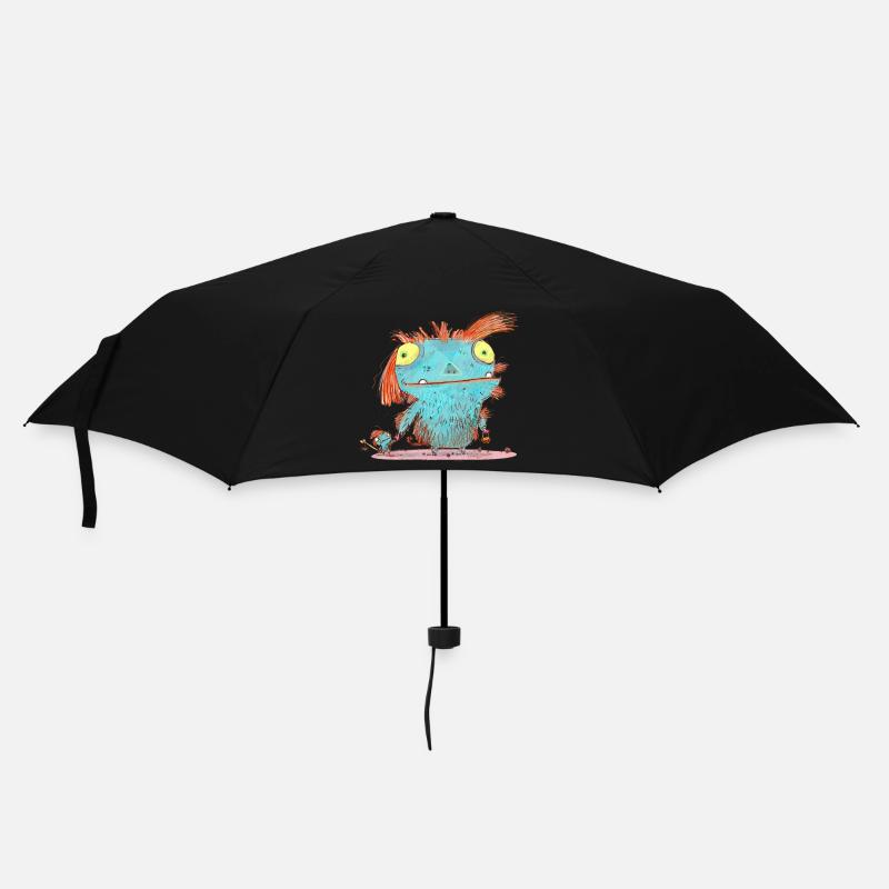 Monster Mamma - Regenschirm (klein) - Schwarz