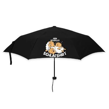 MEIN OFFIZIELLES SCHLAFSHIRT - Regenschirm (klein) - Schwarz - Vorne