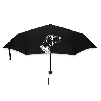 German Shorthair Head "Black Edition" - Umbrella (small) - black - Front