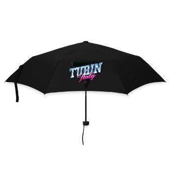 Turin Torino Italy City Skyline Vintage Retro - Umbrella (small) - black - Front