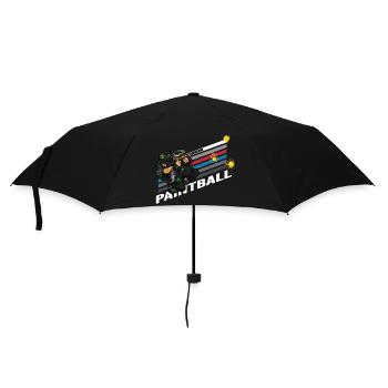 paintball gotcha markierer paintballer - Regenschirm (klein) - Schwarz - Vorne
