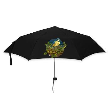 Colorful bird - Umbrella (small) - black - Front