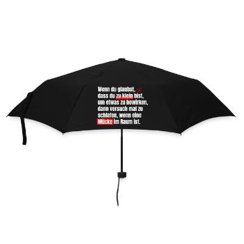 Protest, Demokratie, Klima, Politik, Widerstand - Regenschirm (klein) - Schwarz - Vorne