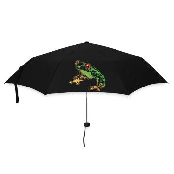 Laubfrosch Grafik Aquatische Amphibienfrosch Liebhaber - Regenschirm (klein) - Schwarz - Vorne