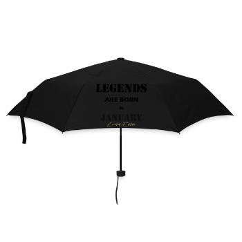 January Legends Gift black - Umbrella (small) - black - Front
