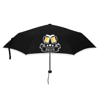 Bière Vin Whisky Schnaps Alcool - Parapluie standard - noir - Devant
