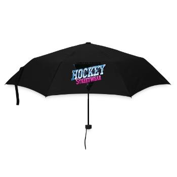 Hockey Field Hockey Player Sport Fan Neon Vintage - Umbrella (small) - black - Front
