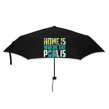 Home is Where the Pool Is - Umbrella (small) - black - Front