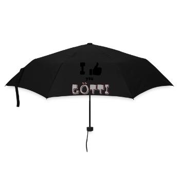 I like you Götti - Regenschirm (klein) - Schwarz - Vorne