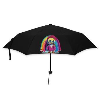 Pride Zombie 09 - Regenschirm (klein) - Schwarz - Vorne