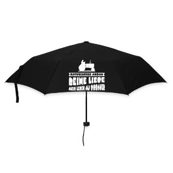 Biobauer Natürlicher Anbau Reine Liebe Landwirt - Regenschirm (klein) - Schwarz - Vorne