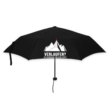 Bergwandern Gratwanderung Weglos Alpin Bergweg - Regenschirm (klein) - Schwarz - Vorne