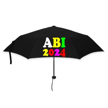 Abi 2024 - Regenschirm (klein) - Schwarz - Vorne