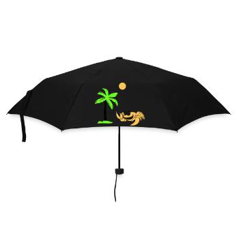 Palmier crabe - Parapluie standard - noir - Devant