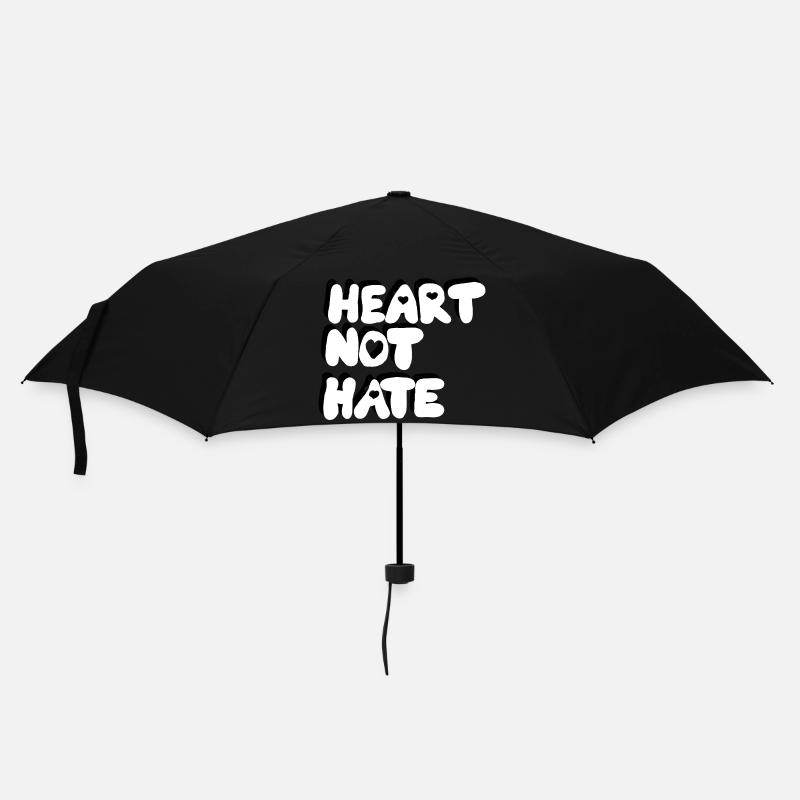 HEART NOT HATE - Umbrella (small) - black