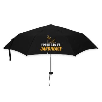 Ich kann nicht gärtnern - Regenschirm (klein) - Schwarz - Vorne