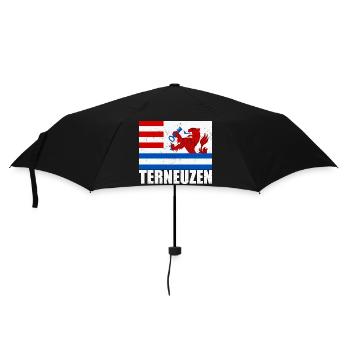 Niederlande Amsterdam Holzschuh Urlaub Reise - Regenschirm (klein) - Schwarz - Vorne
