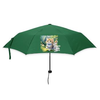 What You Have Can Have Many - Cat - Umbrella (small) - bottlegreen - Front
