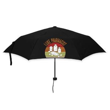 Future Vintage Retro Pharmacist Pharmacy Tech - Umbrella (small) - black - Front