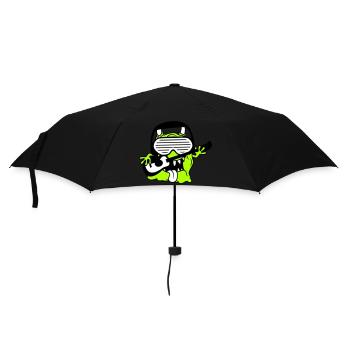 Cool Party Monster Alien Plays Guitar Music - Umbrella (small) - black - Front