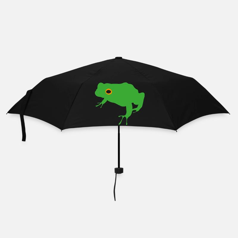 Frosch - Regenschirm (klein) - Schwarz