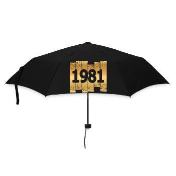 1981 - Regenschirm (klein) - Schwarz - Vorne