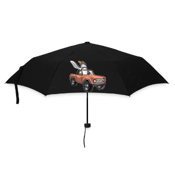 Penguin Car - Umbrella (small) - black - Front