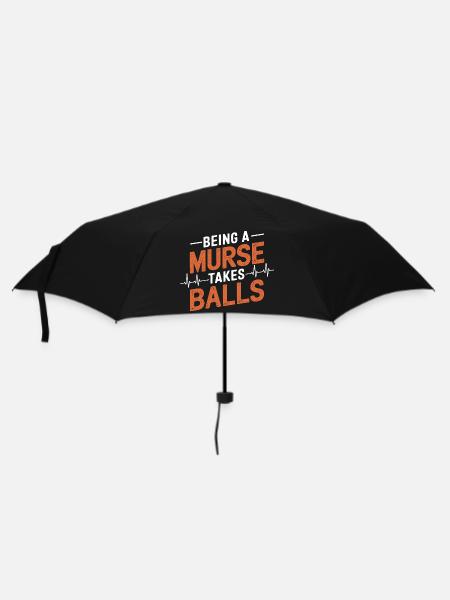 Stolz auf Männer in der Pflege - Regenschirm (klein) - Schwarz