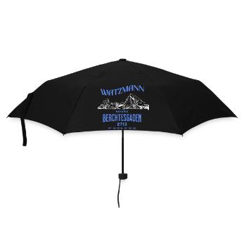Watzmann – Berchtesgaden Bavaria Alpen Koordinaten - Regenschirm (klein) - Schwarz - Vorne