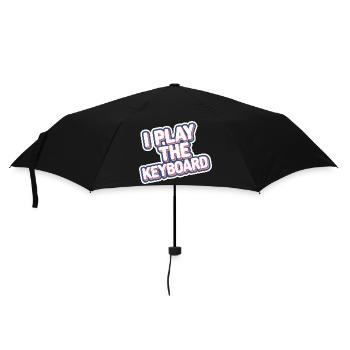 I Play The Keyboard 14 - Regenschirm (klein) - Schwarz - Vorne
