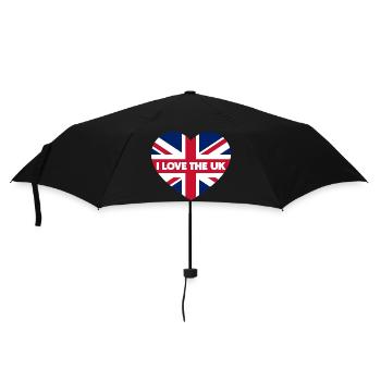 I LOVE THE UK - Umbrella (small) - black - Front