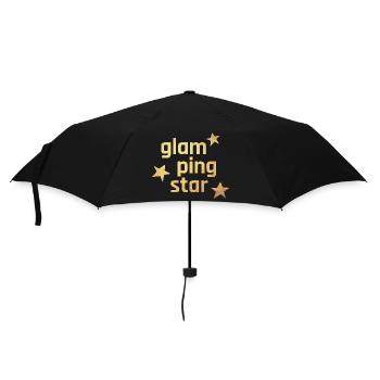 Glamping Star Star Camping Gold Luxury Cool Fan - Umbrella (small) - black - Front