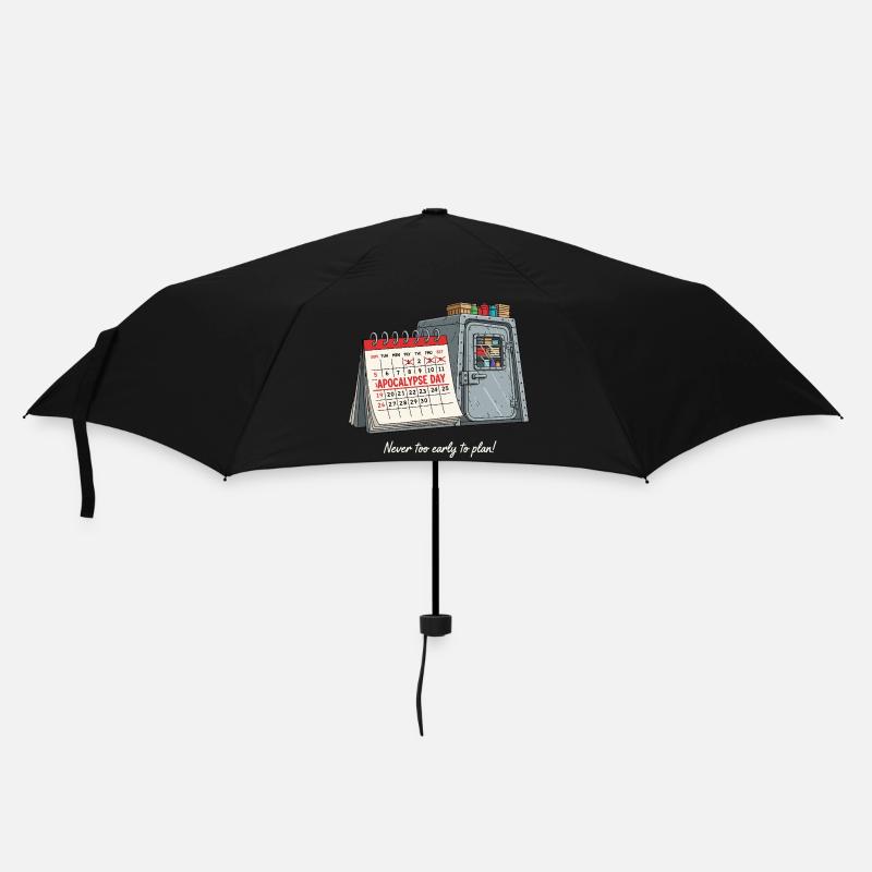 Apokalypse Day - Plan B für den Notfall - Regenschirm (klein) - Schwarz
