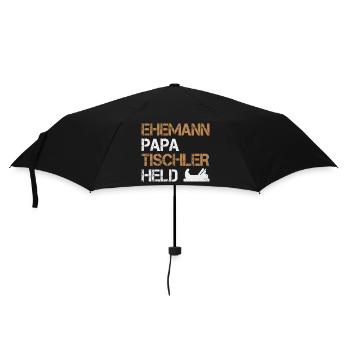 Mari Papa Charpentier Héros Menuisier Artisan - Parapluie standard - noir - Devant
