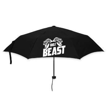 Gorilla Beast Motivation - Regenschirm (klein) - Schwarz - Vorne