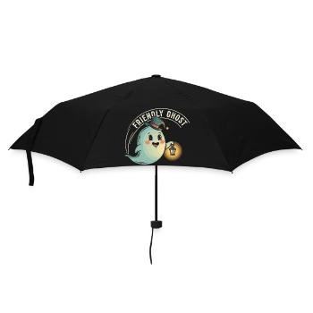 Friendly Ghost with Lantern - Umbrella (small) - black - Front