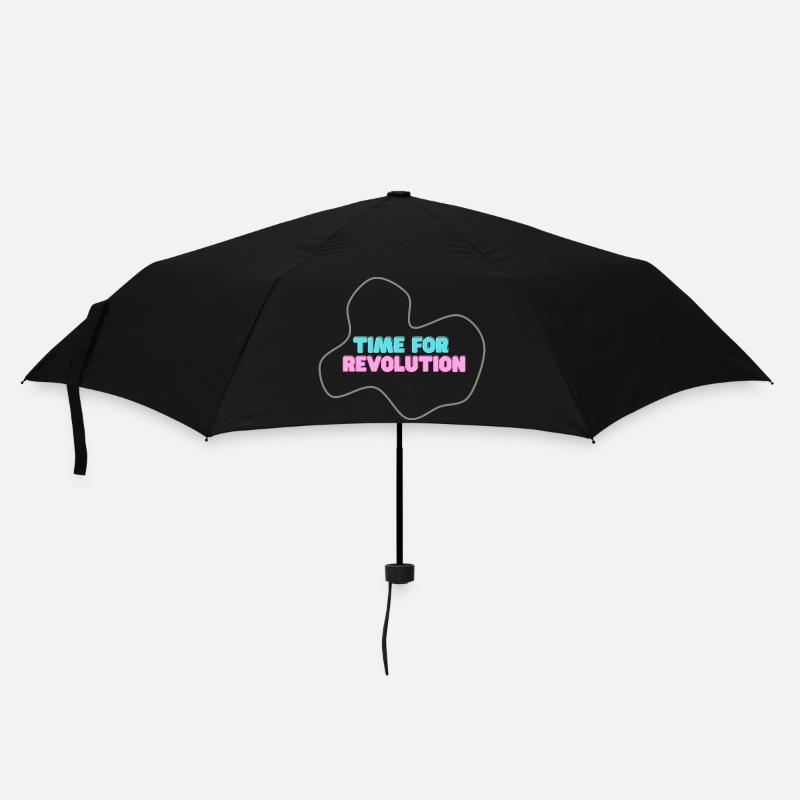 Neo-Typotype: Time for Revolution - Umbrella (small) - black