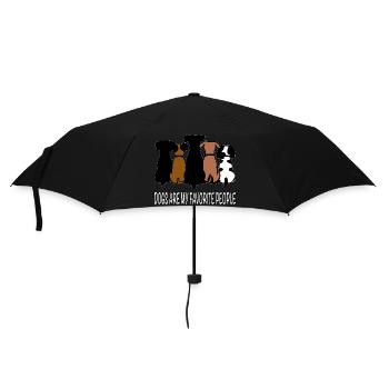 Dogs Are My Favorite People - Umbrella (small) - black - Front