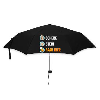 Funny Father's Day Gift Dad Beer - Umbrella (small) - black - Front