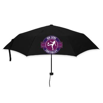 I love Footvolley Footvolleyerin Team Mannschaf - Umbrella (small) - black - Front