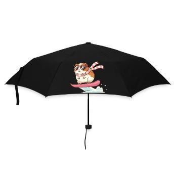 Cool Surf Guinea Pig With Sunglasses - Umbrella (small) - black - Front