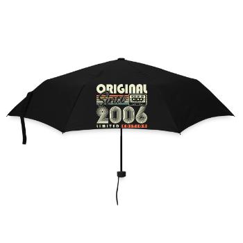 Original 2006 Vintage Vintage Birthday Retro - Umbrella (small) - black - Front