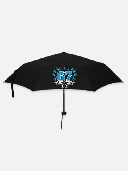 67 Six Seven - Hühnerfüße - Regenschirm (klein) - Schwarz
