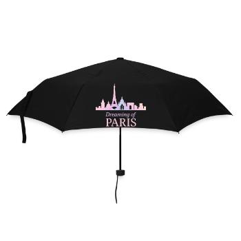 Paris Traumsilhouette - Regenschirm (klein) - Schwarz - Vorne