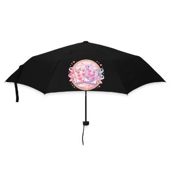 Spielkarten 67 Six Seven Valentinstag Herz  - Regenschirm (klein) - Schwarz - Vorne