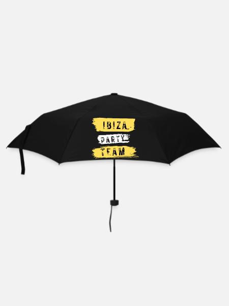 Ibiza Party Team - Regenschirm (klein) - Schwarz