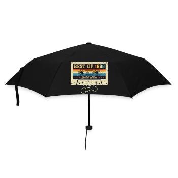 Best Of 1966 60th Birthday - Regenschirm (klein) - Schwarz - Vorne